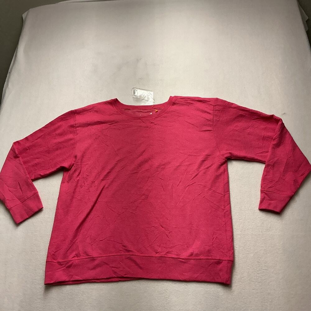 Hanes Live Love Comfort Magenta Pink Sweatshirt Pullover Womens Sz M, 4301